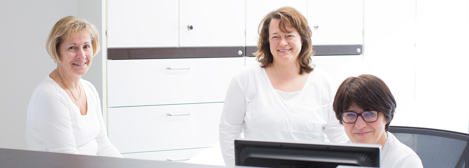 MFAs am Empfang der Praxis MVZ Wülfrath